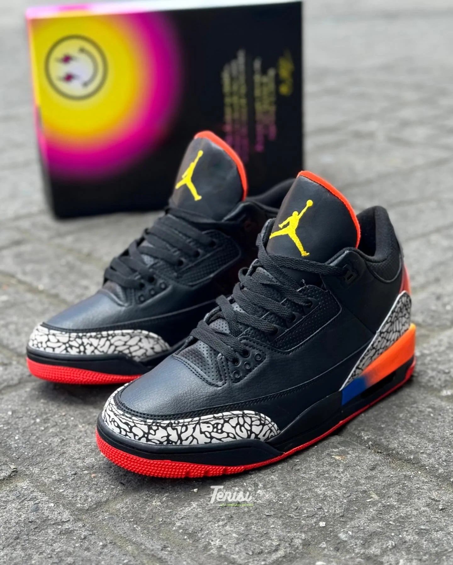 AIR JORDAN 3 X J BALVIN "RIO" BLACK